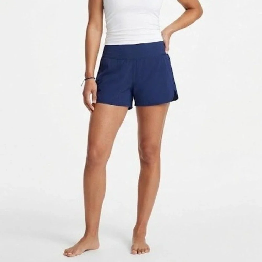 Lands' End NEW Womens 10 Deep Sea Navy Quick Dry Modest Board Swim Shorts